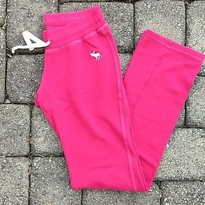 Hot pink sweatpants
